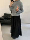 Cutle Corduroy Banding Long Skirt