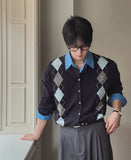 Jeff Argyle Knit Cardigan