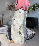 Elden diagonal zipper cargo pants