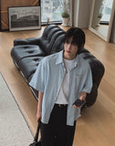 Ampoule stripe half shirt