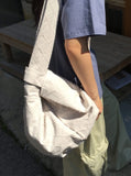 Sendo Diamond Embossed Cotton Shoulder Bag