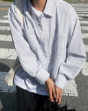 Striped cropped coverall