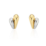 H-Subuni Silver (C) Finger Heart Earrings