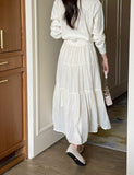 Elvia Lace Surgical Tiered Banding Skirt