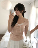 Alice Layered Button Short Sleeve