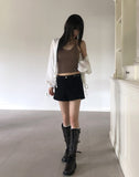 Ward Biz Slim Fit Crop Sleeveless