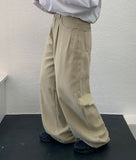 Colton Pintuck Cotton Wide Pants