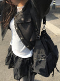 Dicka Nylon Pocket Multi-Shoulder Bag Backpack