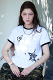 Heart Clef CROP Ringer Short Sleeve Tee