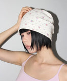 FLOWER WAFFLE BEANIE