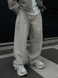 Solid Two-Tuck Cotton Pants