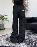 Clown Patch Cotton Wide Work Pants