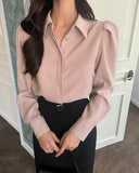 Tiens Puff Shirt Blouse