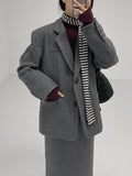 Peach Stripe Long Muffler