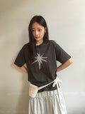 [unisex] Yuhika Star Patch Over Short Sleeve Tee