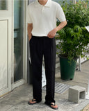 Cool Banding One Tuck Wide Slacks