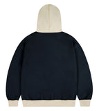 Cream Flower Dot Color Matching Hoodie
