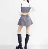 Ner shirt + bustier + pleated skirt set