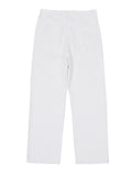 Wide White Washing Denim Pants