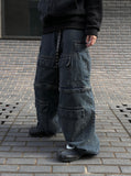 Mute 6-pocket utility cargo denim