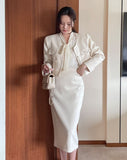 Eve Tweed H-Line Skirt