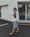 Drag rivet sweat half pants