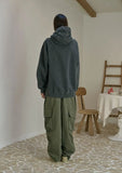 Indie Embroidered Snap Pigment Hoodie