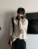 Something Color Scheme Half Zip Up Kara Knit