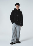HEM BUTTON UTILITY CARGO SWEATPANTS