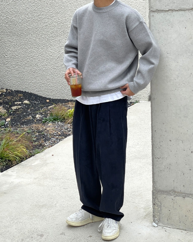 【MODERNIF】Keeper corduroy wide pants modernif (モダンイフ) - キーパーコーデュロイワイドパンツ