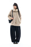 Half fox fur jacket