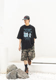 MASSMETAL LOGO WASHED DYING BALL CAP