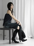 Crush Line Denim Pants