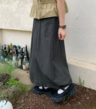 Syojeu String Banding Cargo Long Skirt