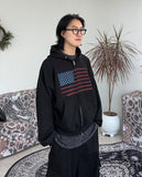 Nether Flag Crop Hood Zip-Up