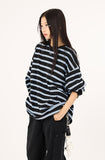 Relaxed stripe long sleeve
