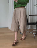 Bernice Linen Bermuda Pants