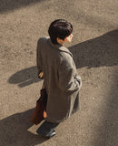 Solive Maxi Long Herringbone Single Coat