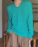 Boring Summer V-neck Knit