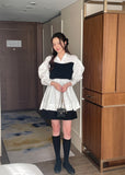 Moileen Layered Knit Shirt Blouse