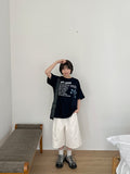 [unisex] Met Star Printing Over Short Sleeve Tee