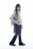 Sheer overlay wrap skirt