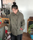 Delna 2oz High Neck Double Coat