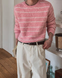 Bren Brush Striped Round Knit