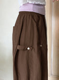 Toder Side Snap Button Nylon Two-Way Pants