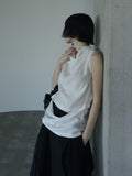 Lesia Cutout Cowl Neck Blouse