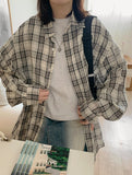 [unisex] Sayo Check Over Shirt