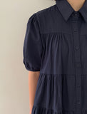 Mittens Tiered Shirt Short Sleeve One Piece