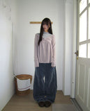 Bree Stripe Shirring Long Sleeve T-Shirt