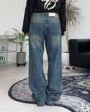 Rattan Double Knee Washing Denim Pants